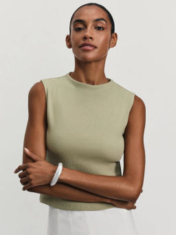 Базовый топ в рубчик / Zarina  фото 7