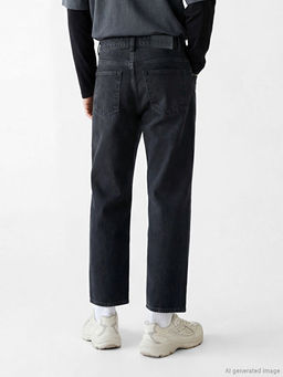 Wideleg Erkek Jean Pantolon