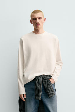 MEDIUM WEIGHT ORIGINS LONG SLEEVE T-SHIRT - Zara фото 2