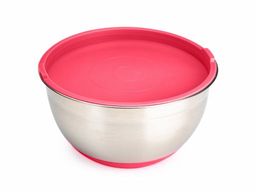 Миска стальная с крышкой MIX 24x12.5см 4.2л красная - Attribute фото 5