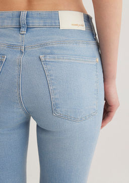 Tess Gold Premium Ac?k Mavi Jean Pantolon фото 7