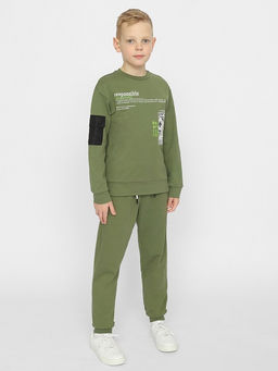 CWJB 63348-37-341 Джемпер для мальчика,зеленый