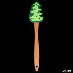 Лопатка кулинарная силиконовая 23 см с деревянной ручкой/ RH-447 /уп 450/Новый год - Галеонтрейд фото 2