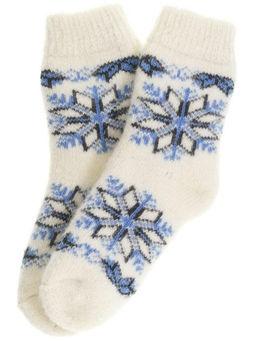 Носки детские "Снежинка с орнаментом" 6715-3