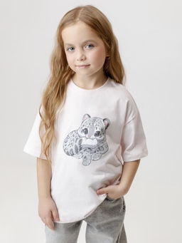 КР 302871/розовый 4144 к619 фуфайка (футболка) для дев