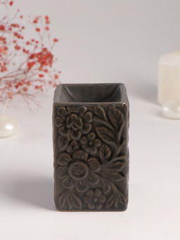 Аромалампа для эфирных масел Цветочный букет, керамика, т. оливковая, 7.7?7.7?12 см - Simaland фото 2