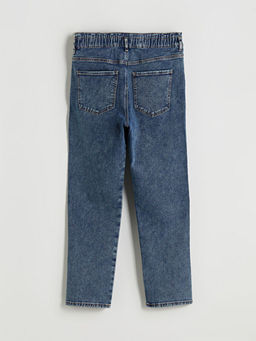 Beli Lastikli Slim Mom Kad?n Jean Pantolon