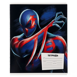 Цена за 20 шт. Тетрадь в линейку 18 листов, 5 видов МИКС, обложка мелованный картон, Человек-паук - Marvel фото 11