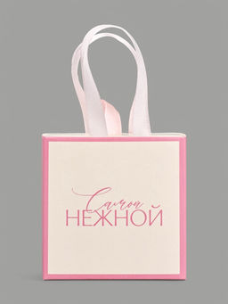 Цена за 5 шт. Коробка-пакет под бижутерию Самой нежной, 7.5?7.5?3.5 см