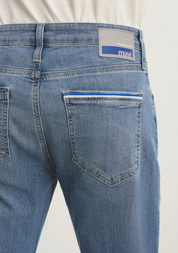 Marcus Premium Blue Indigo Mavi Jean Pantolon  фото 8