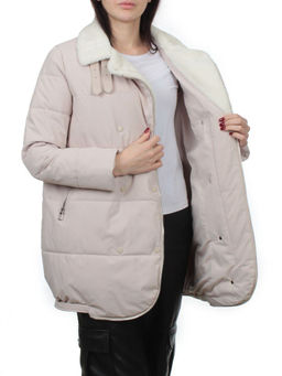 S24-236 BEIGE Куртка демисезонная женская (100 гр. холлофайбер) - Fashion фото 7
