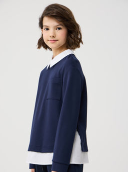 14543 Джемпер для девочек F072.01-3 синий