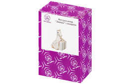 Фигурка декоративная 5,5*4,5*7 см Лошадь с подарком белая с золотом, фарфор - Elan gallery фото 6