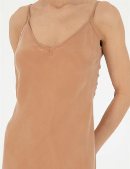 Kahverengi Slim Fit Y_rtma_l_ Dokuma Elbise - Pierre cardin фото 7
