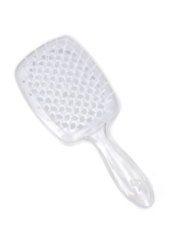 Расчёска массажная, широкая, продуваемая, 8.5×20.5(±1) см, прозрачная
