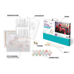 ФРЕЯ PNB/PMC-208 Набор для раскрашивания по номерам ( цветной холст ) 40 х 30 см Мистические розы