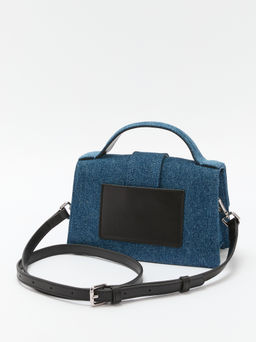 Женская сумка с ручками из денима TENDANCE Артикул 4248403, синий  фото 4