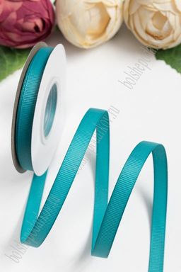Лента репсовая 1 см*20 ярд "1 сорт" (SF-1346) бирюзовый №220