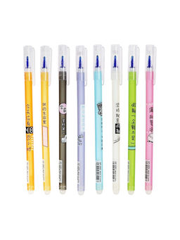 Цена за 12 шт. Ручка гелевая стираемые чернила, 0.5 мм, стержень синий, ассорти, МИКС