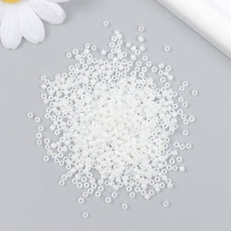 Бисер стекло 12/0 «Белый» перламутр 450 г