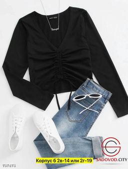 Кофта лапша со сборками - Bruno фото 2