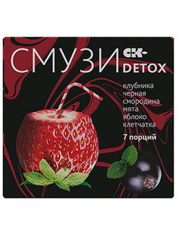 "СМУЗИ СК" "DETOX" мята, клубника, чёрная смородина, яблоко 12 г х 7 пакетиков