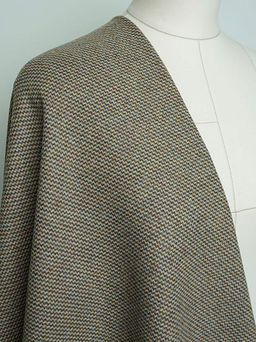 Шерсть пальтово-костюмная Твид цв.Коричневый/серый/песочный, ш.1.5м, шерсть-50%, п/э-50%, 380гр/м.кв - Купава фото 12