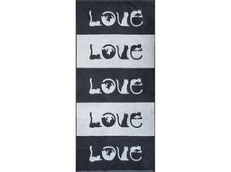 Полотенце махровое 6с102.411ж1 LOVE-кот(антрацит) 67х150см