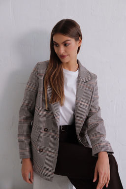 11827 Жакет двубортный в клетку - Martichelli фото 2