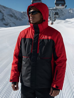 Горнолыжная куртка мужская зимняя красного цвета 7616Kr - Mtforce фото 20