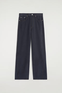 PANTAL?N DE SEDA EFECTO DENIM