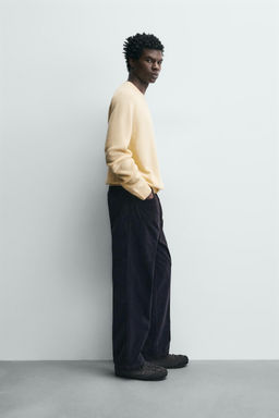 JERSEY REGULAR FIT MEZCLA LANA / Mantequilla - Zara фото 4