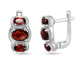 Серьги, гранат, Сюзанна