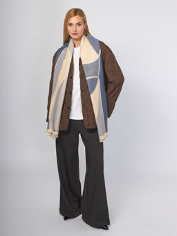 Палантин жен. виск+шерсть 68х190 LG33-268-11 - Labbra фото 3