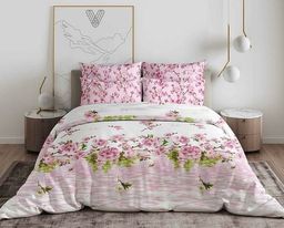 КПБ Цветение персика-розов. бязь хлопок 100% Евро