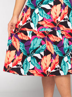 Платье женское кулирка "АГНИЯ" ЛИСТЬЯ