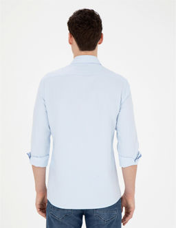 A__k Mavi Slim Fit Uzun Kollu G_mlek - Pierre cardin фото 5