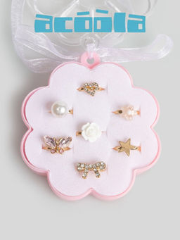 ACOOLA / Набор из 6 колец дет. Bruna разноцветный