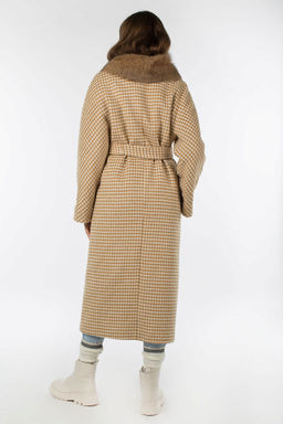 Мех натуральный (песец) Пальто утепленное Термофинн 100 г - El podio фото 7