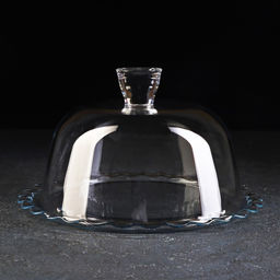 Блюдо с крышкой стеклянное Patisserie, d=26.4 см, h=15.5 см