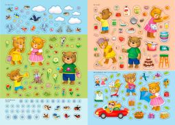 600 наклеек. Мишки ДружиМишки - Робинс фото 6