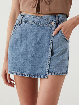 Standart Fit Kad?n Jean ?ort Etek