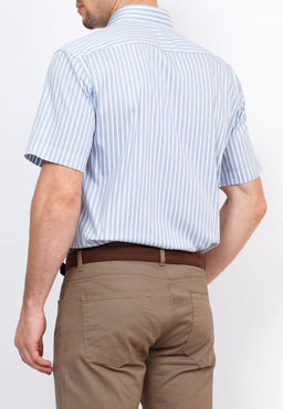 Сорочка мужская короткий рукав GREG Gb221/307/100/Z STRETCH  фото 2