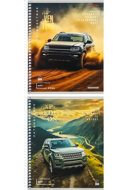 Тетрадь 96л. на цв.спирали Prof-Press "Кроссовер и природа" клетка (96-6318)