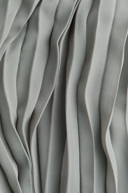 Vestido plisado con cinturon de anudar - H&m фото 6