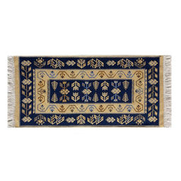 Коврик для в/к из 1шт 50х80см UK1378 (синий-бежевый) /BANYOLIN/