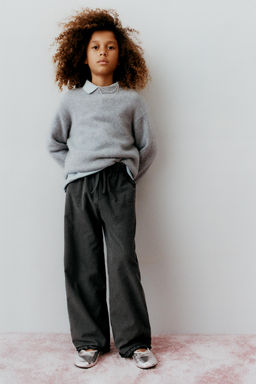 GINGHAM CHECK TROUSERS WITH RUFFLES - Zara фото 5