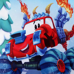 Подушка квадратная Тачка - Mni mnu фото 4