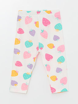 Beli Lastikli Bask?l? K?z Bebek Tayt