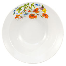 Миска фарфоровая Цветущий луг д200мм, 500мл, h60мм (Россия) - Домашняя мода фото 2